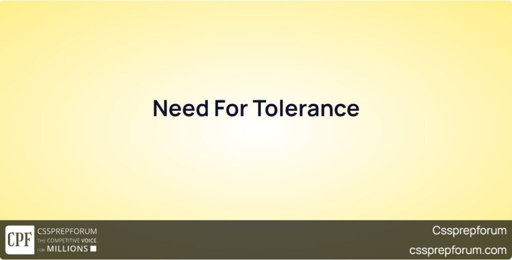need-for-tolerance