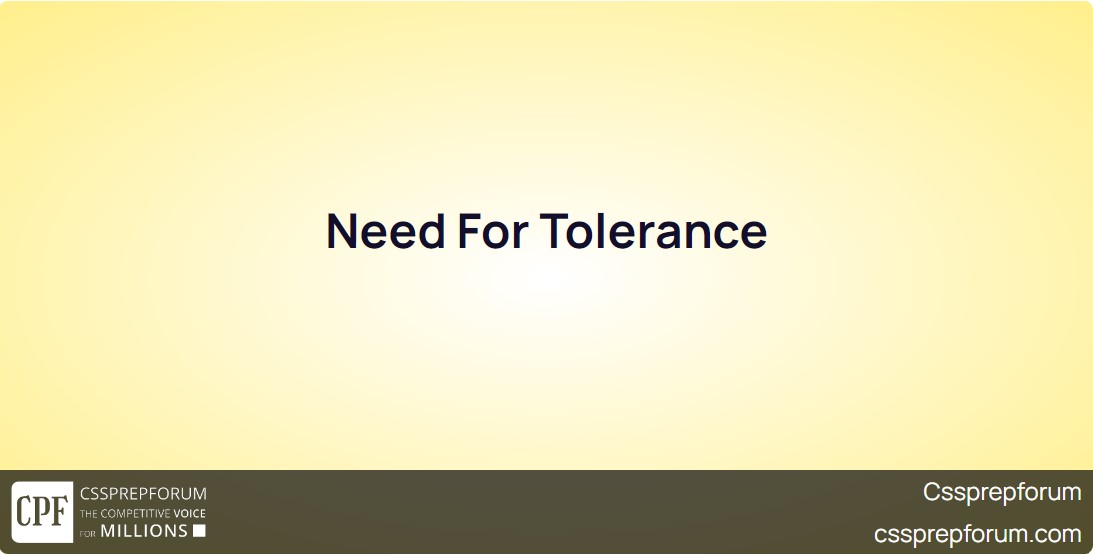 need-for-tolerance