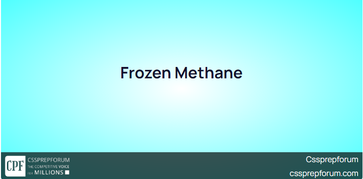 Frozen Methane