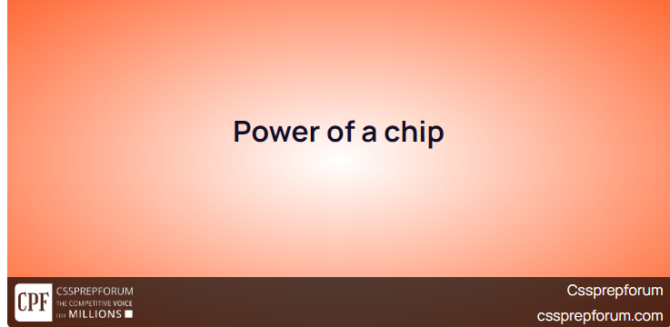 Power of a chip