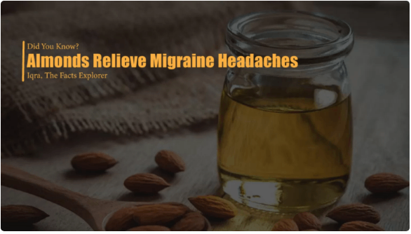 Almonds are Equivalent to Aspirin in relieving Migraine Headaches?