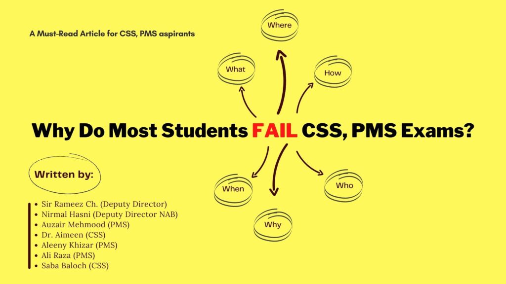 Why Do Most Students Fail CSS, PMS Exams