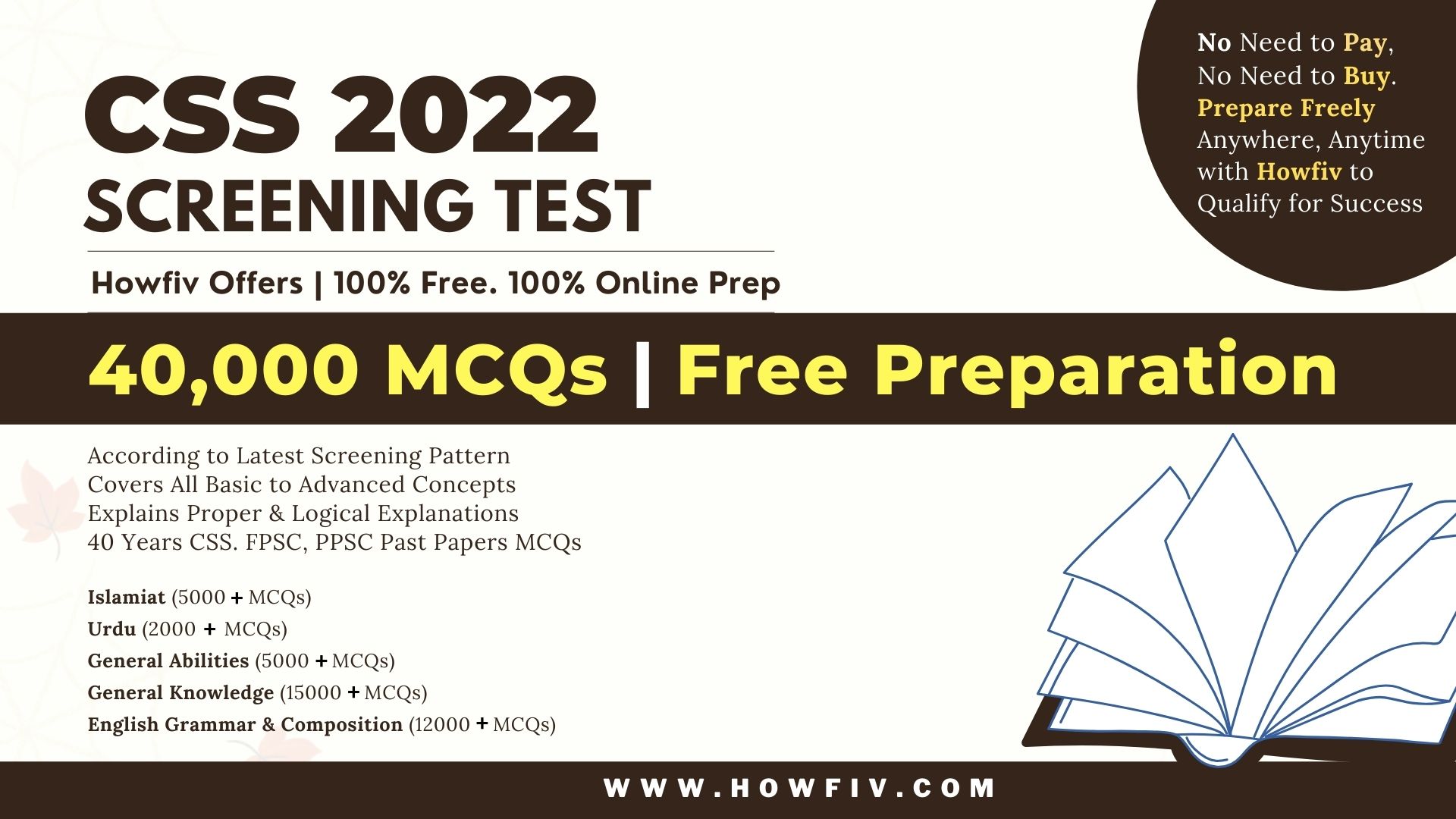 How to Prepare for CSS Screening Test? Free CSS Screening Test (MPT) Preparation