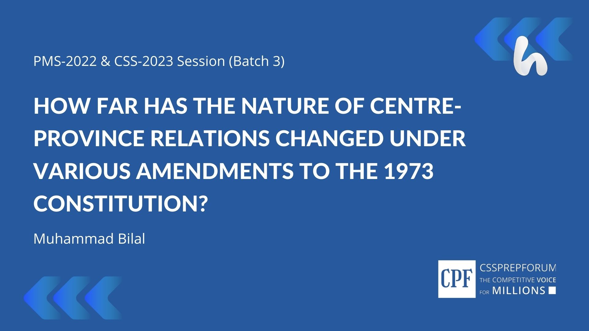 How-Far-Has-The-Nature-Of-Centre-Province-Relations-Changed-Under-Various-Amendments-To-The-1973-Constitution