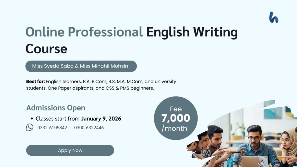 Online Professional English Writing Course