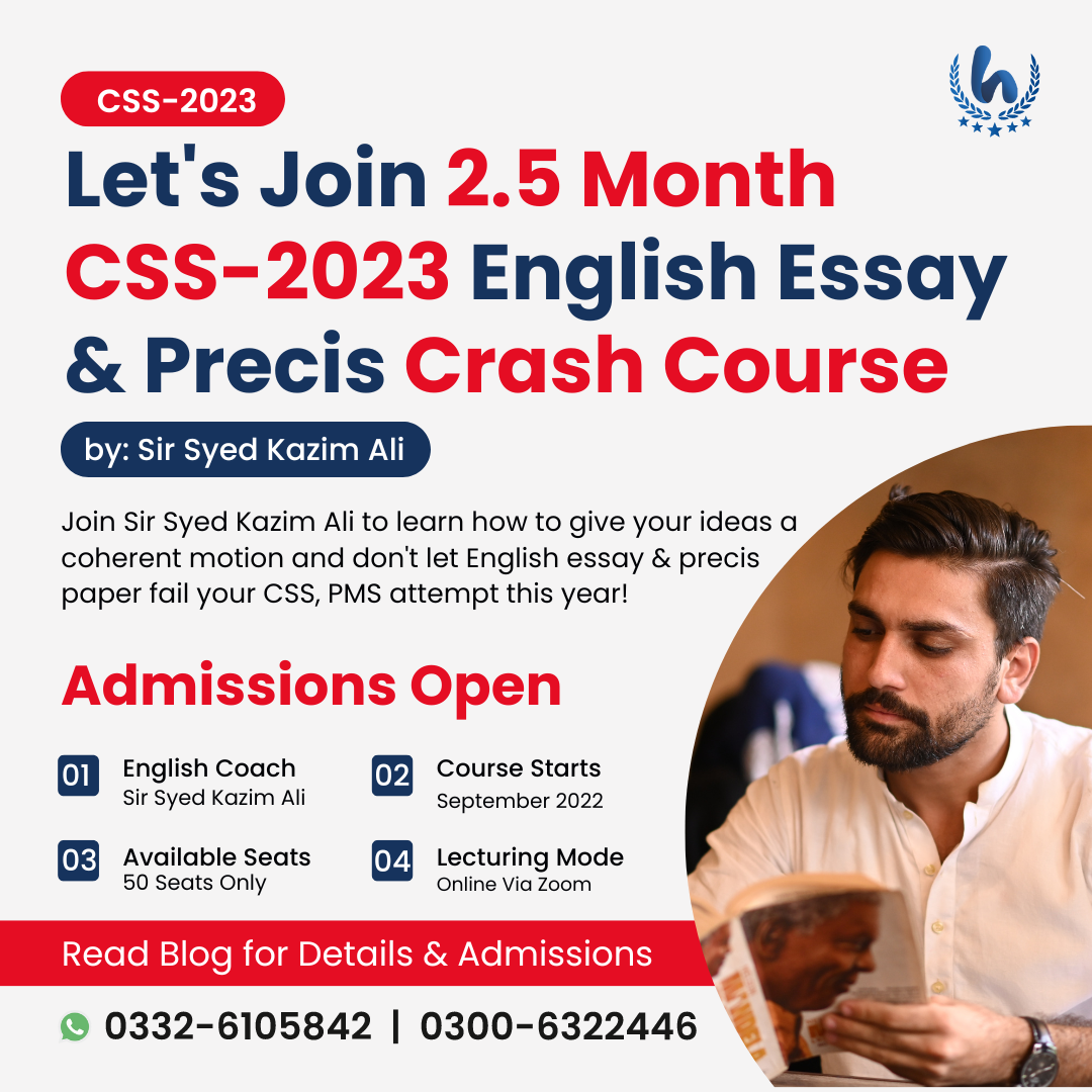 CSS English Essay & Precis Crash Course