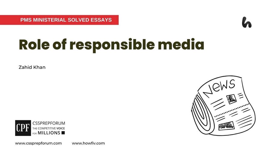 Role of Responsible Media