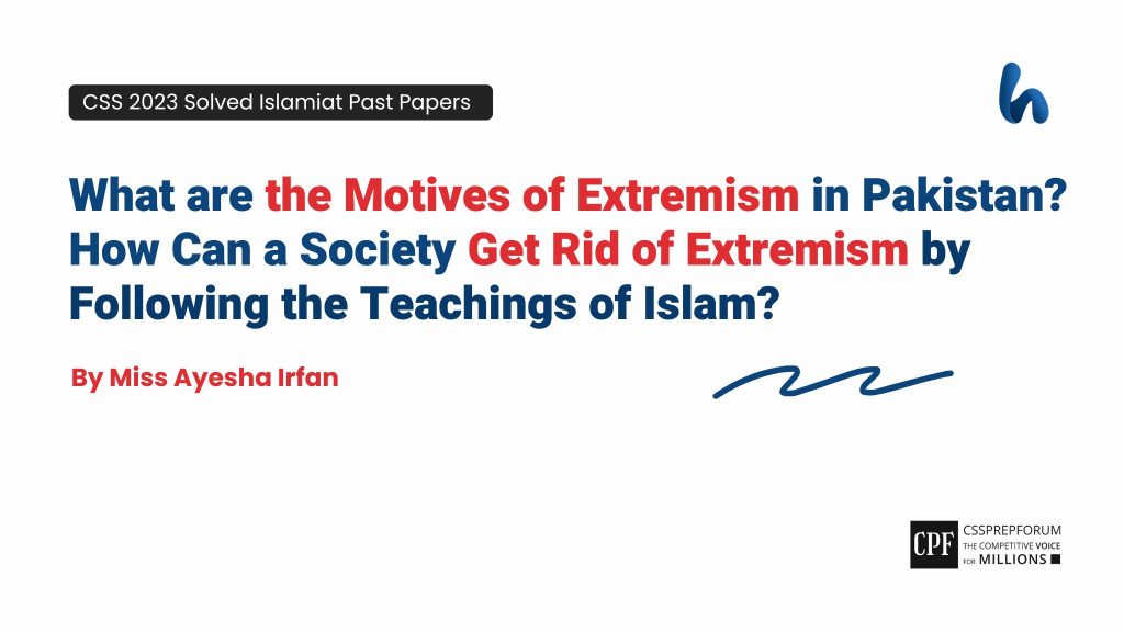 What are the Motives of Extremism in Pakistan
