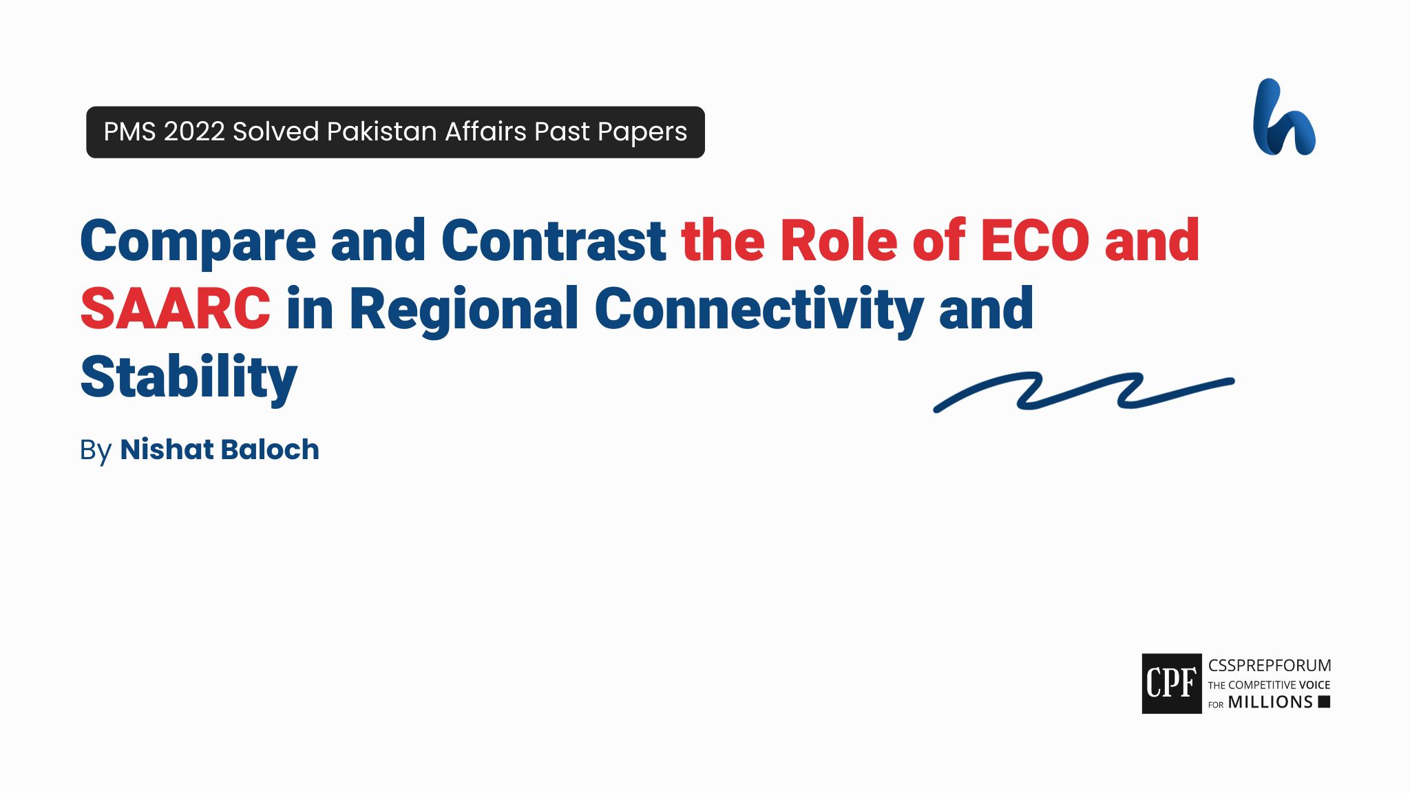 Compare and Contrast the Role of ECO and SAARC in Regional Connectivity and Stability