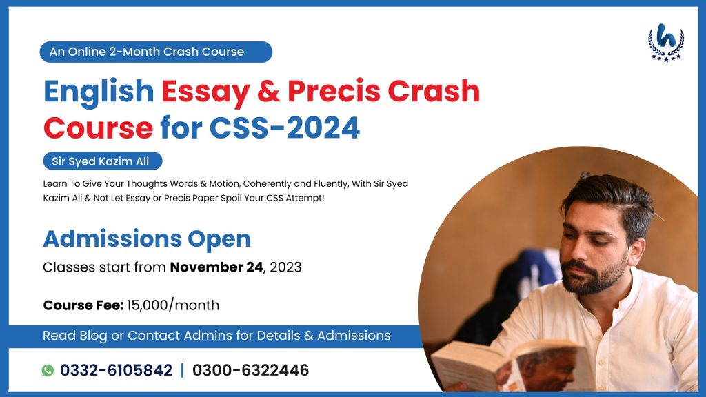 English Essay and Precise Crash Course for CSS & PMS