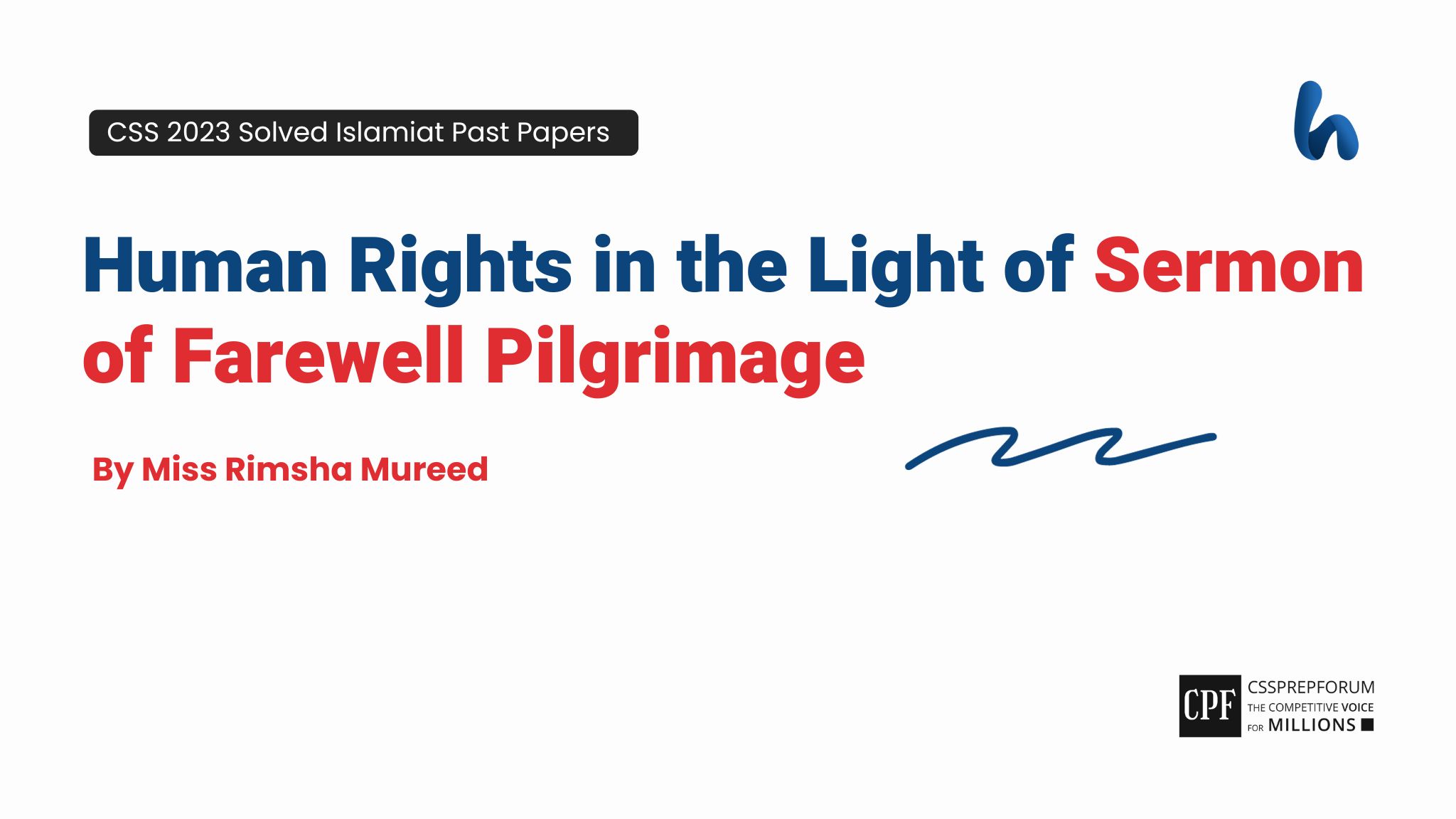 Human Rights in the Light of Sermon of Farewell Pilgrimage