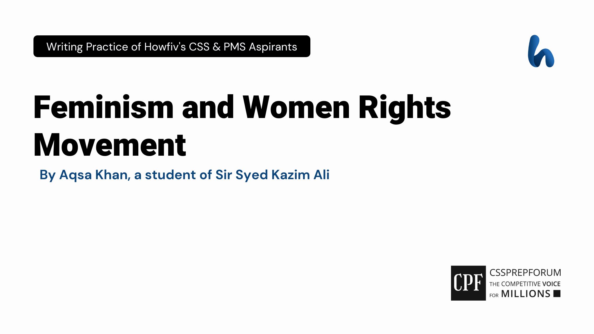 Feminism and Women Rights Movement