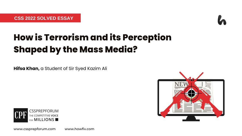 How is Terrorism and its Perception Shaped by the Mass Media?