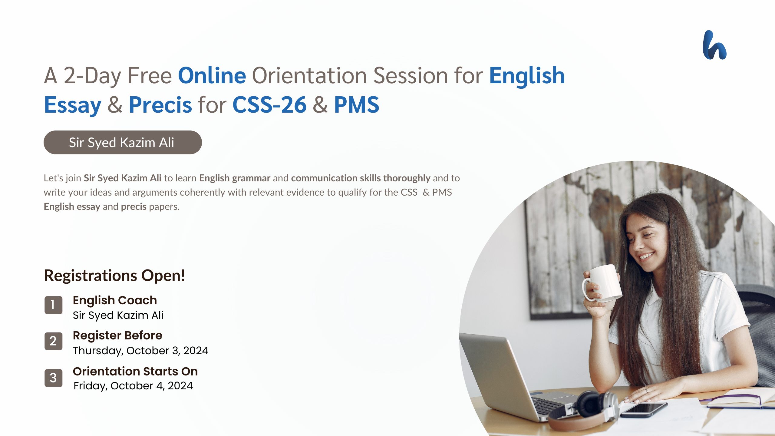 Free Online Orientation Session for English Essay & Precis for CSS