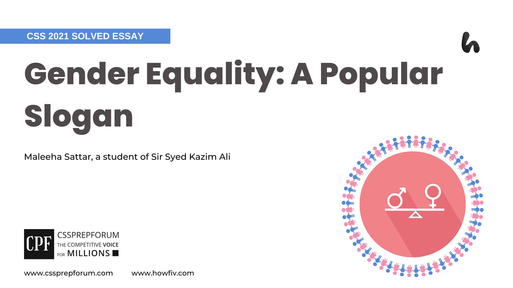 Gender Equality: A Popular Slogan by Maleeha Sattar