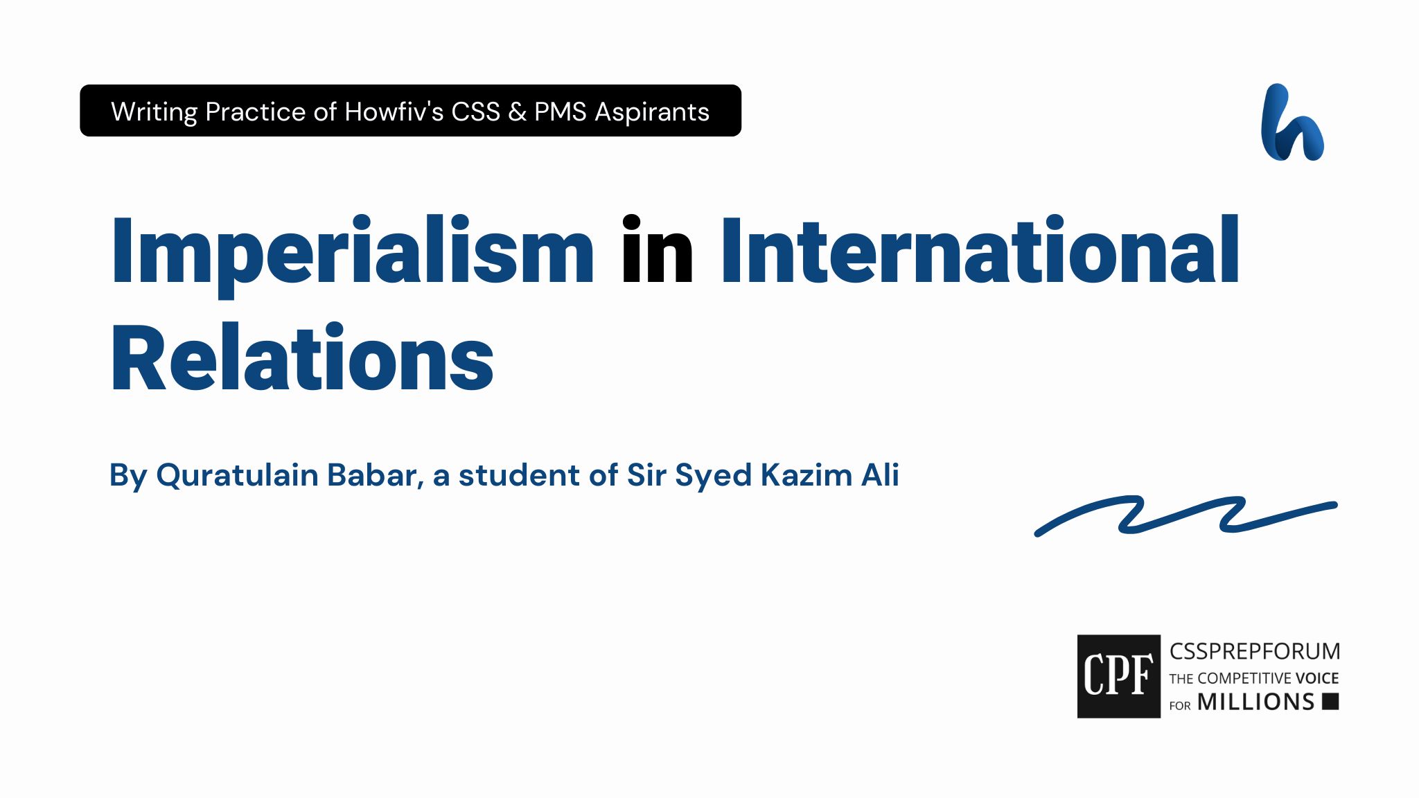 Imperialism in International Relations by Quratulain Babar