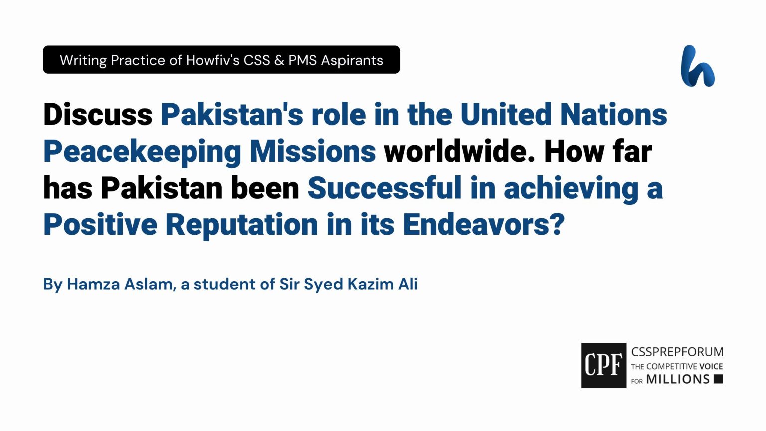 Pakistan S Role In The Un Peacekeeping Missions
