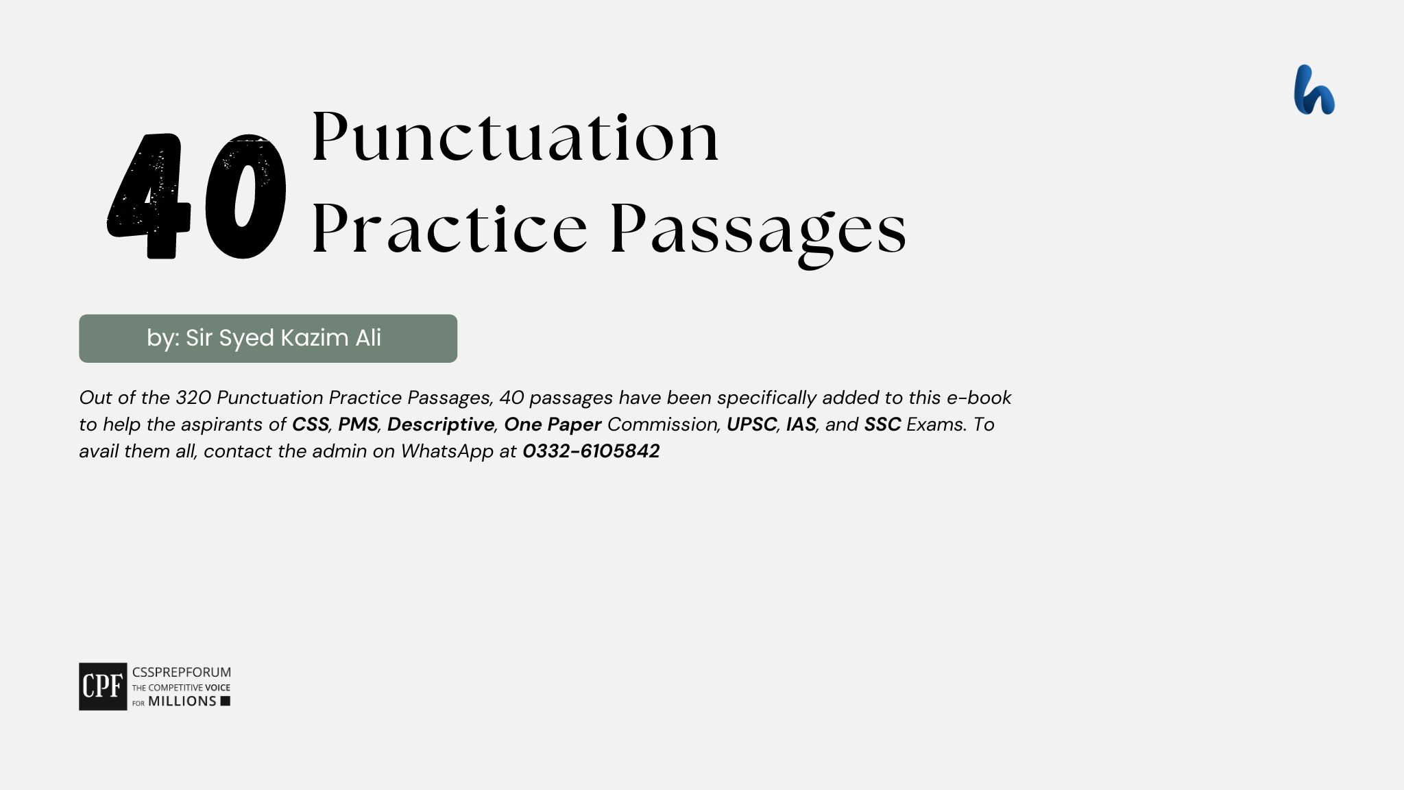 Punctuation Practice Passages