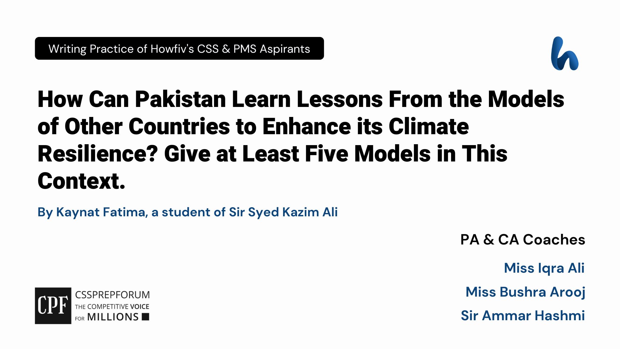 How Can Pakistan Learn Lessons From the Models