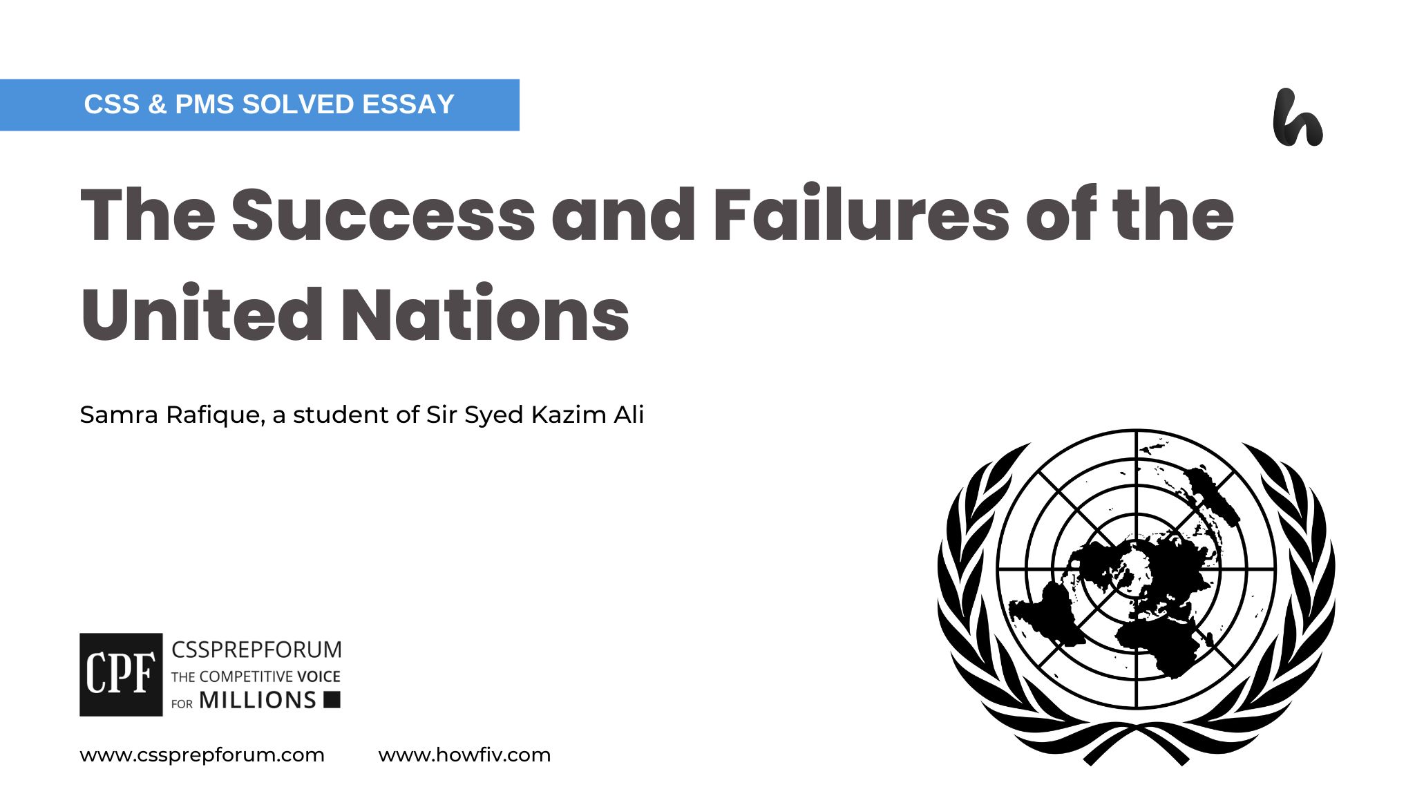 The Success and Failures of the United Nations by Samra Rafique