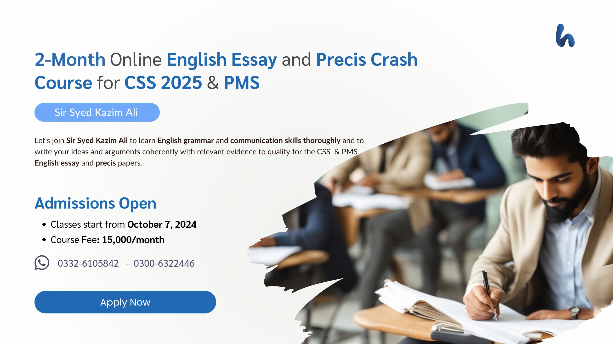 2-Month Online English Essay and Precis Crash Course for CSS 2025 & PMS