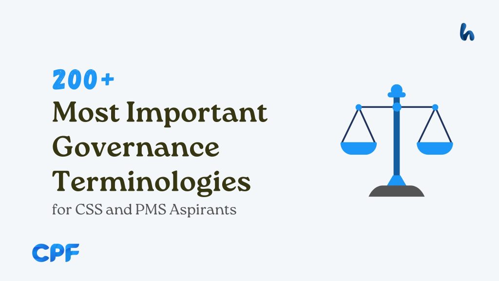 Most Important Governance Terminologies