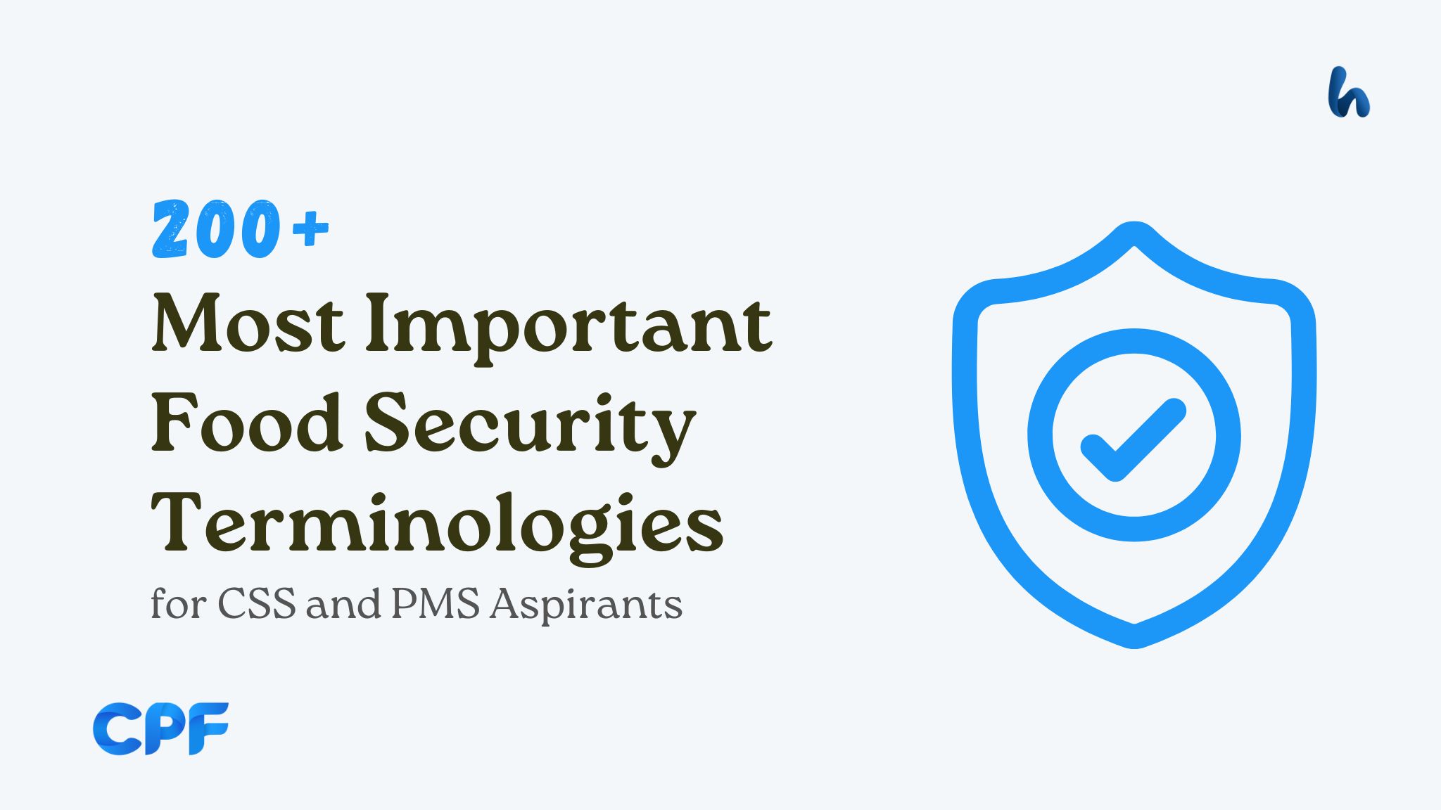 Most Important Food Security Terminologies