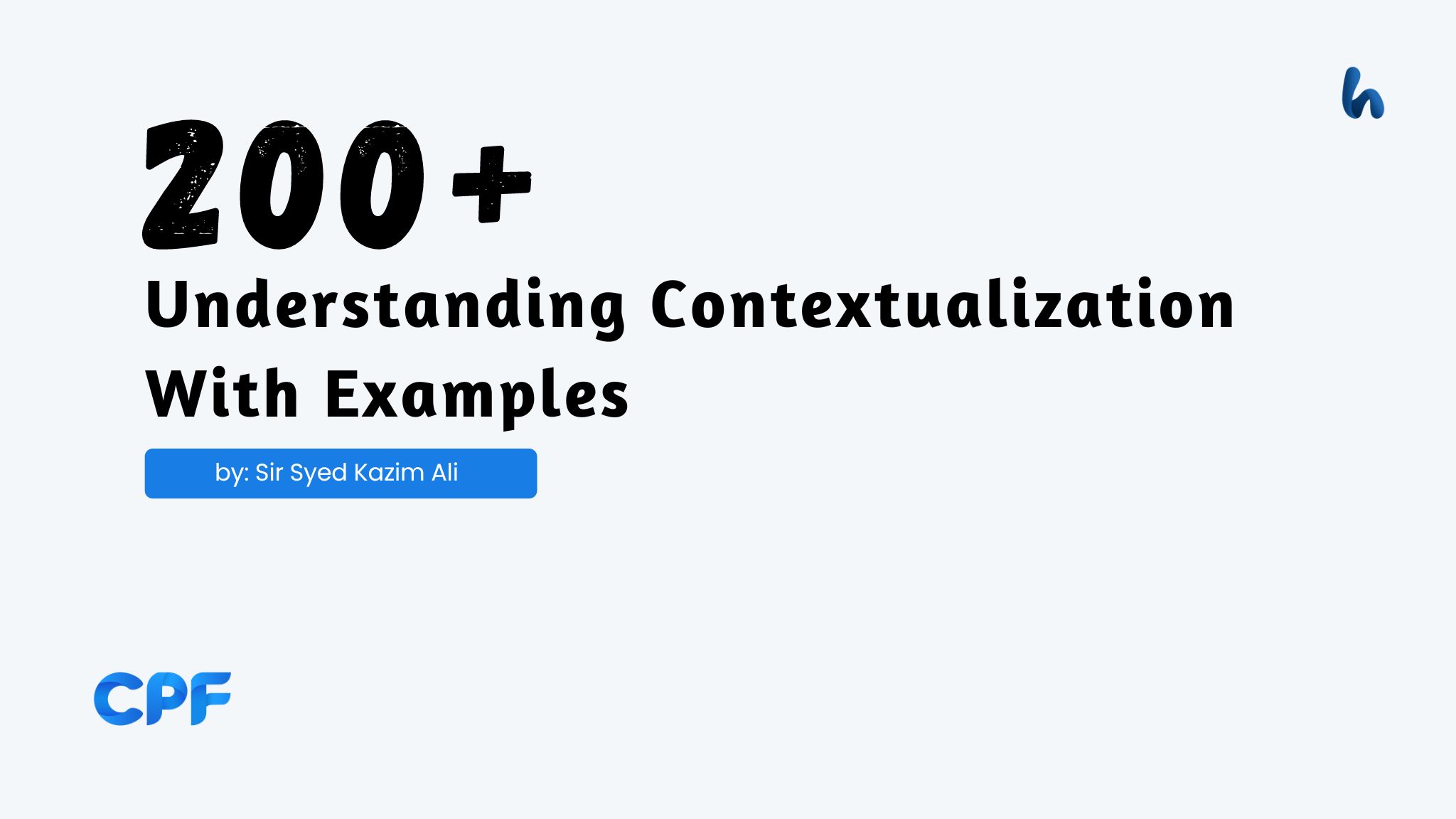 Understanding Contextualization With Examples