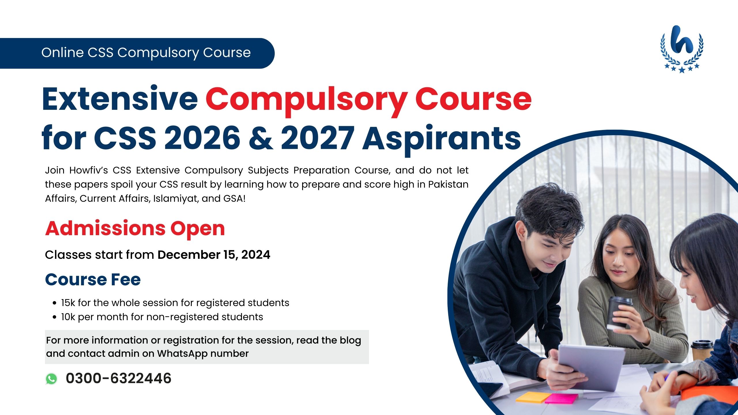 Extensive Compulsory Course for CSS 2026 & 2027 Aspirants