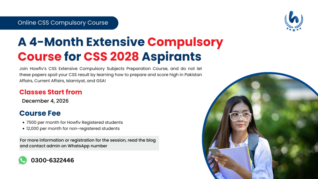 Extensive Compulsory Course for CSS 2028