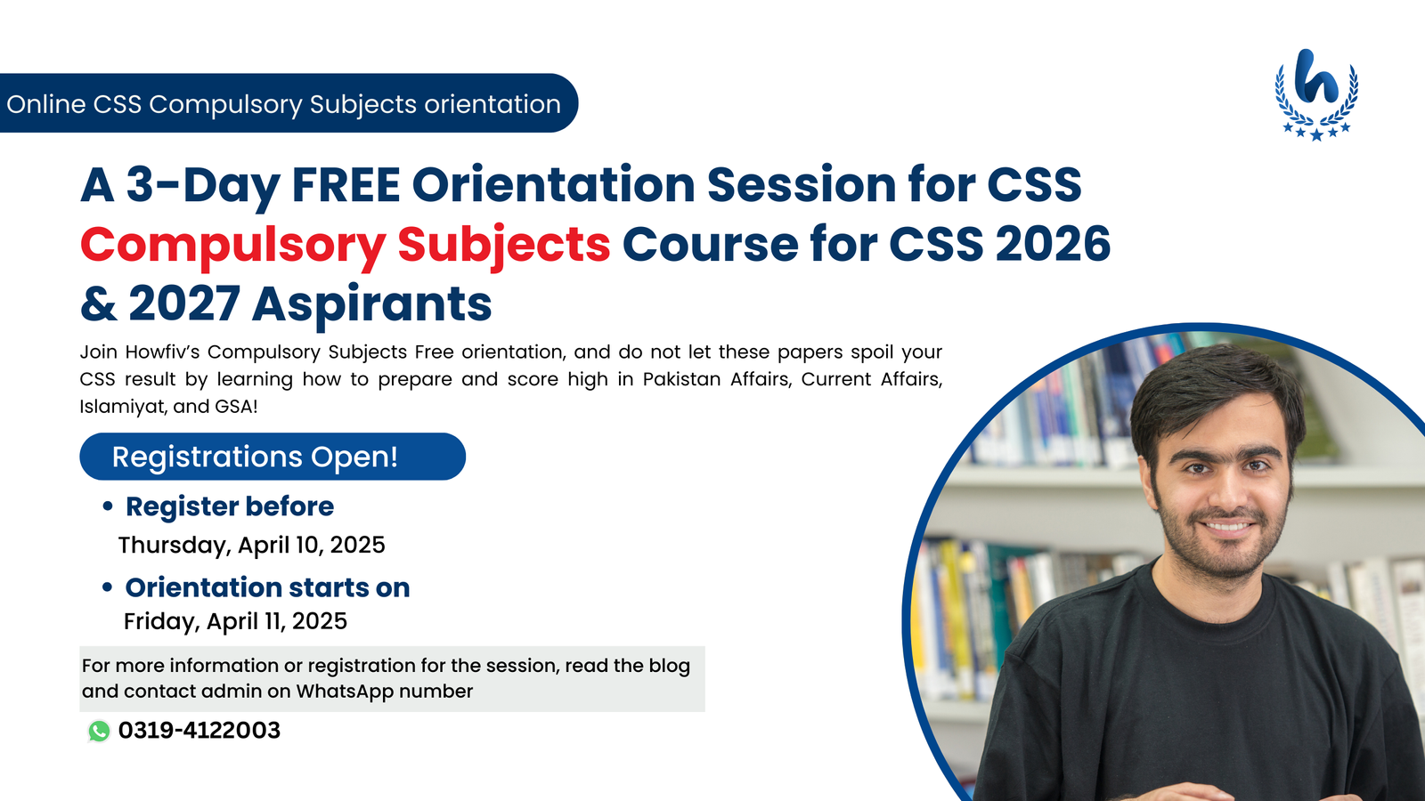 A 3-Day Free Orientation Session for CSS Compulsory Subjects Course for CSS 2026 & 2027