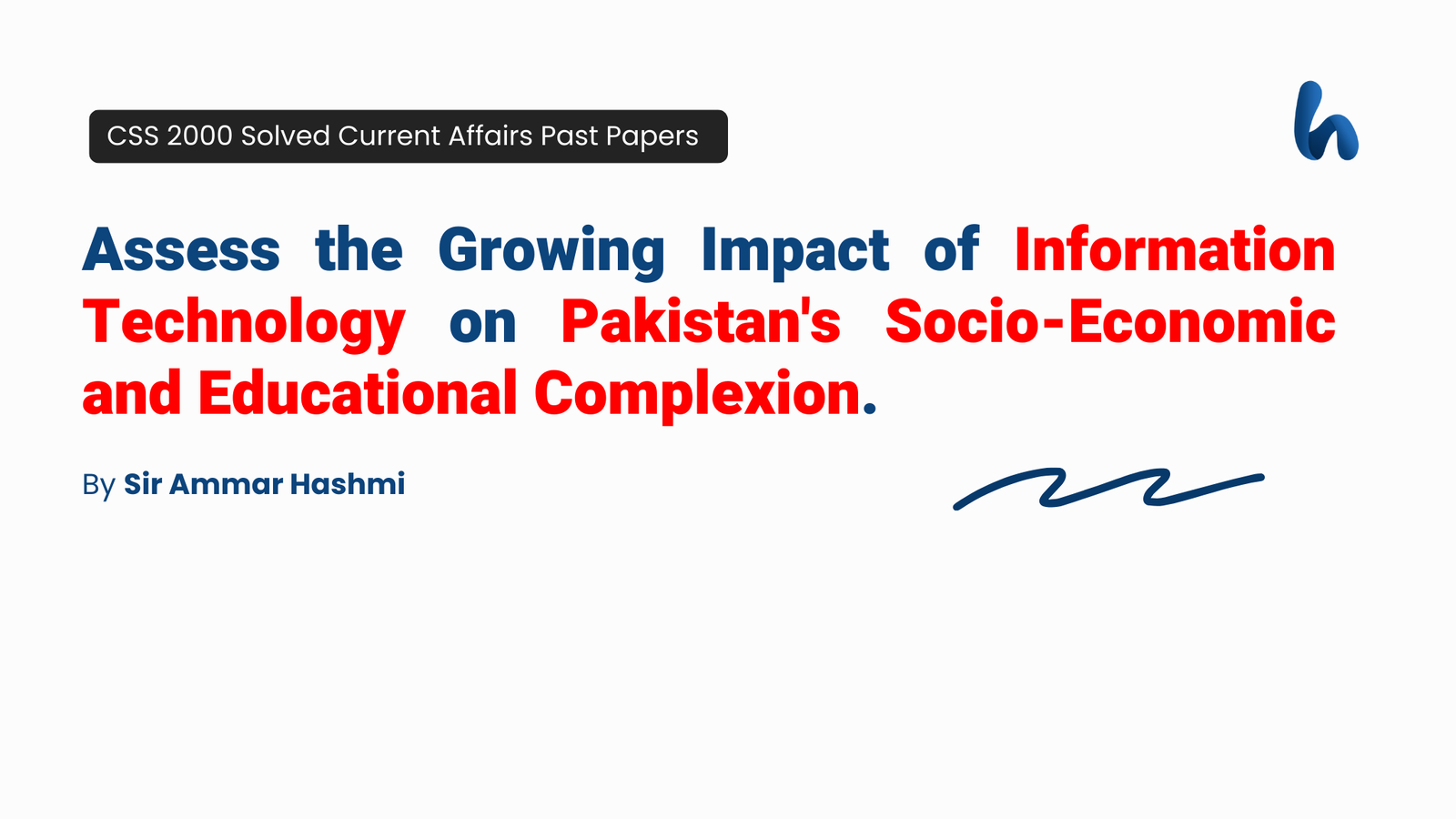 Growing Impact of Information Technology by Miss Ayesha Irfan