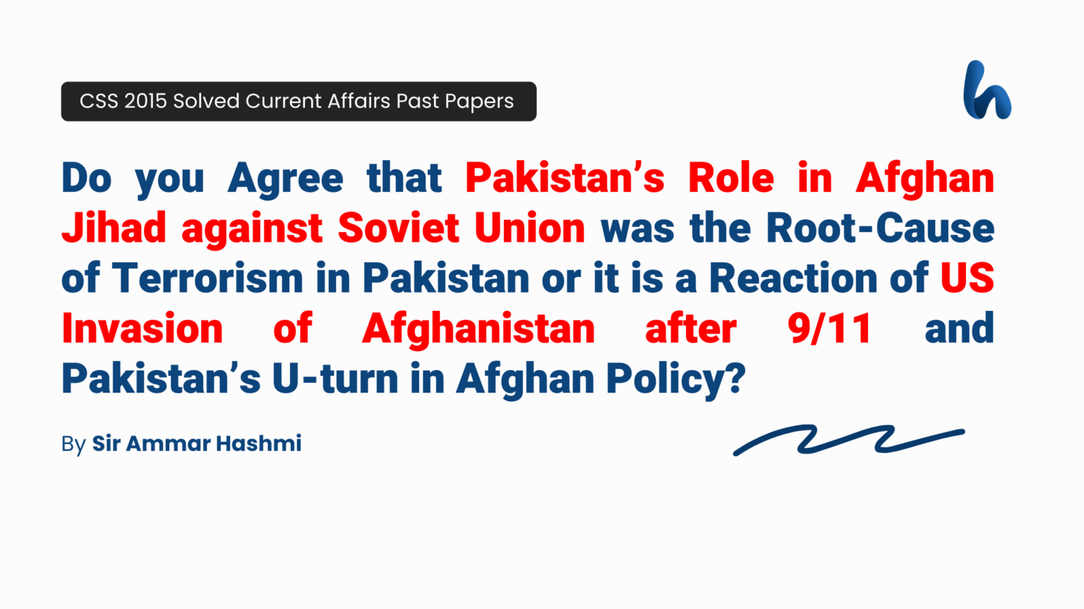 The Pakistan’s Role in Afghan Jihad