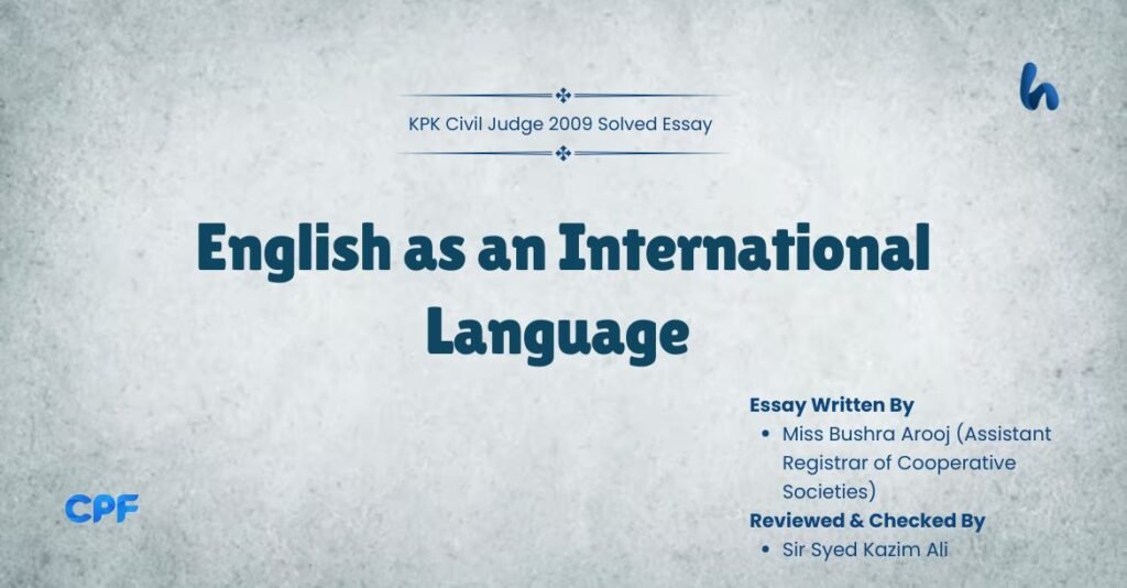 English as an International Language