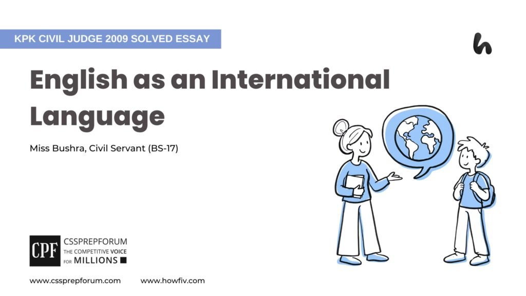 English as an International Language by Miss Bushra