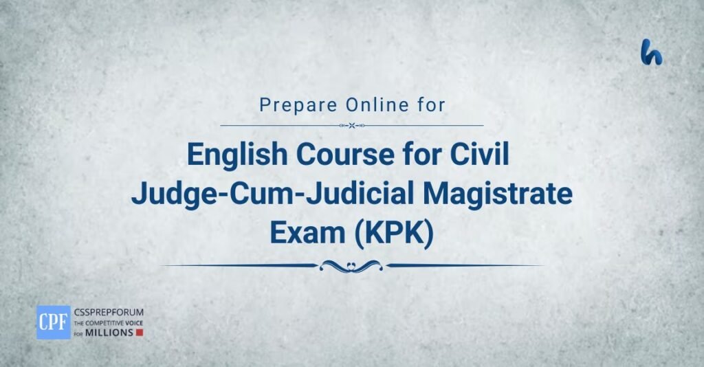 English Course for Civil Judge KPK