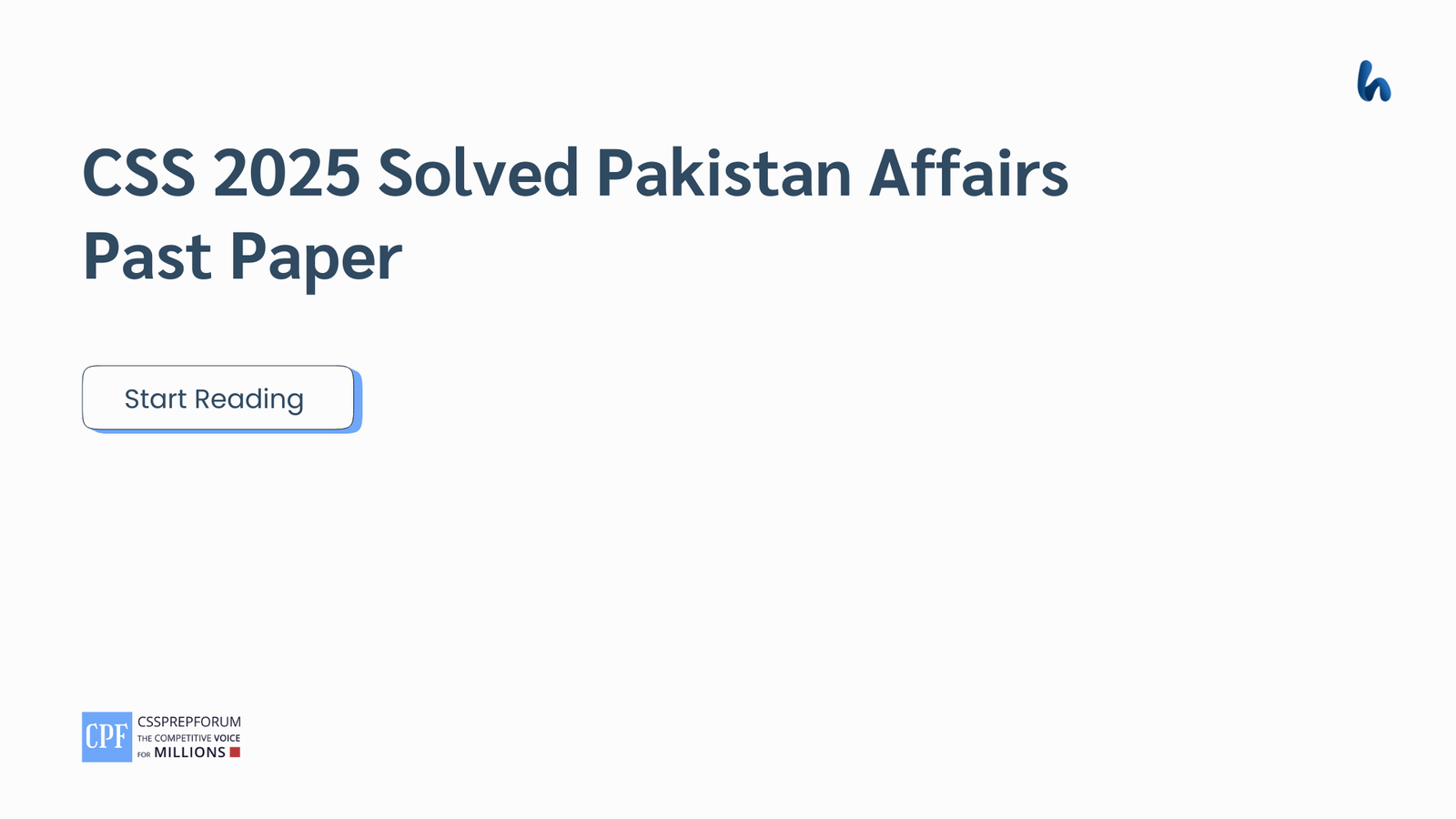 CSS 2025 Solved Pakistan Affairs Past Paper