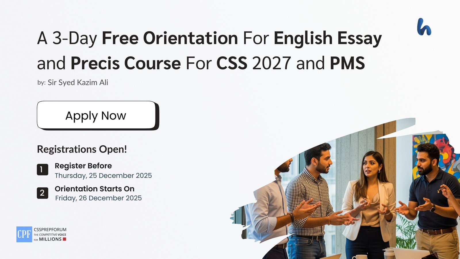 Free Orientation For English Essay and Precis Course For CSS