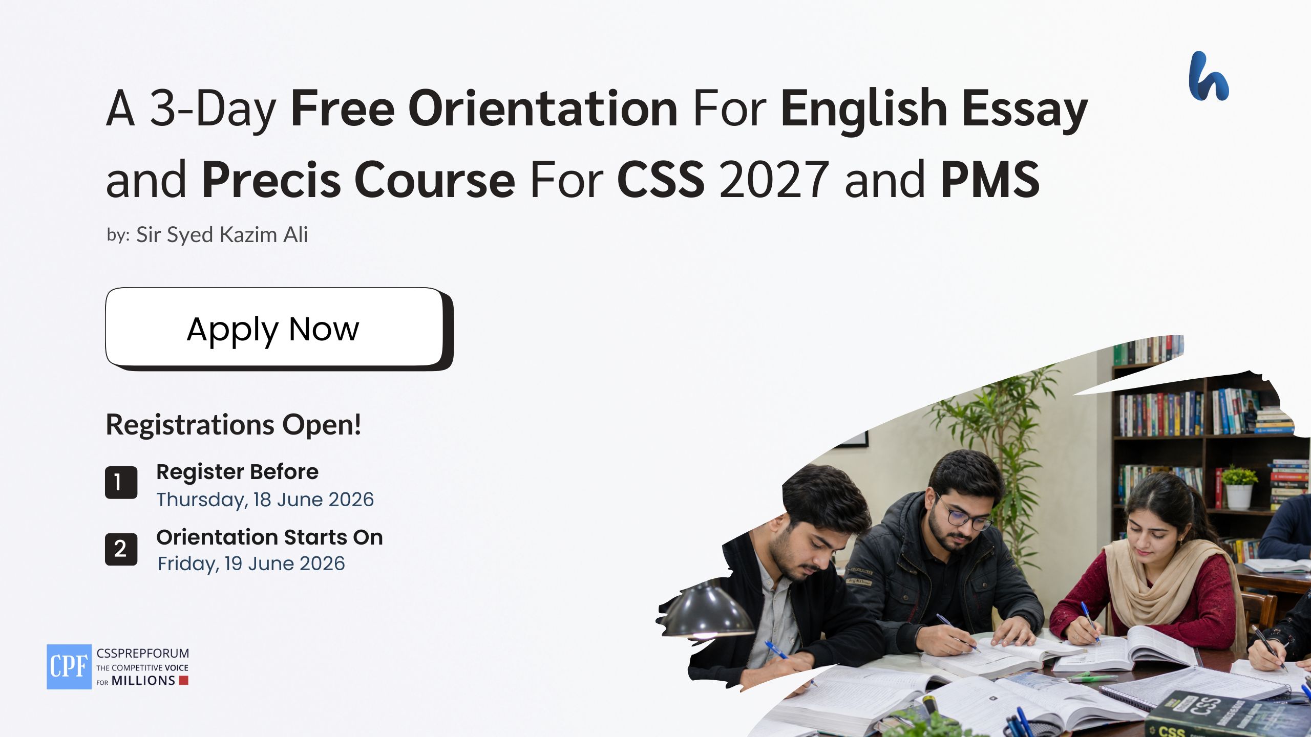 Free Orientation For English Essay and Precis Course For CSS