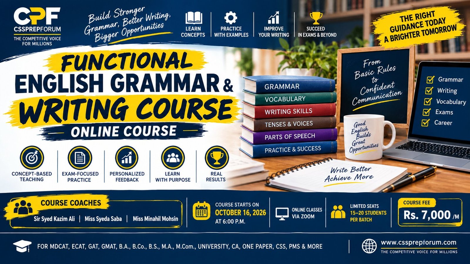 Online Functional English Grammar and Writing Course