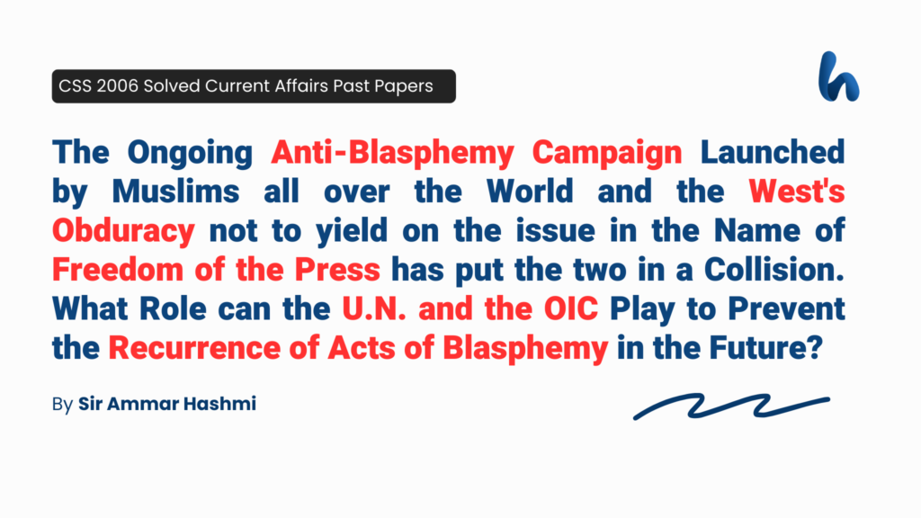 Anti-Blasphemy Campaign Launched by Muslims by Sir Ammar Hashmi