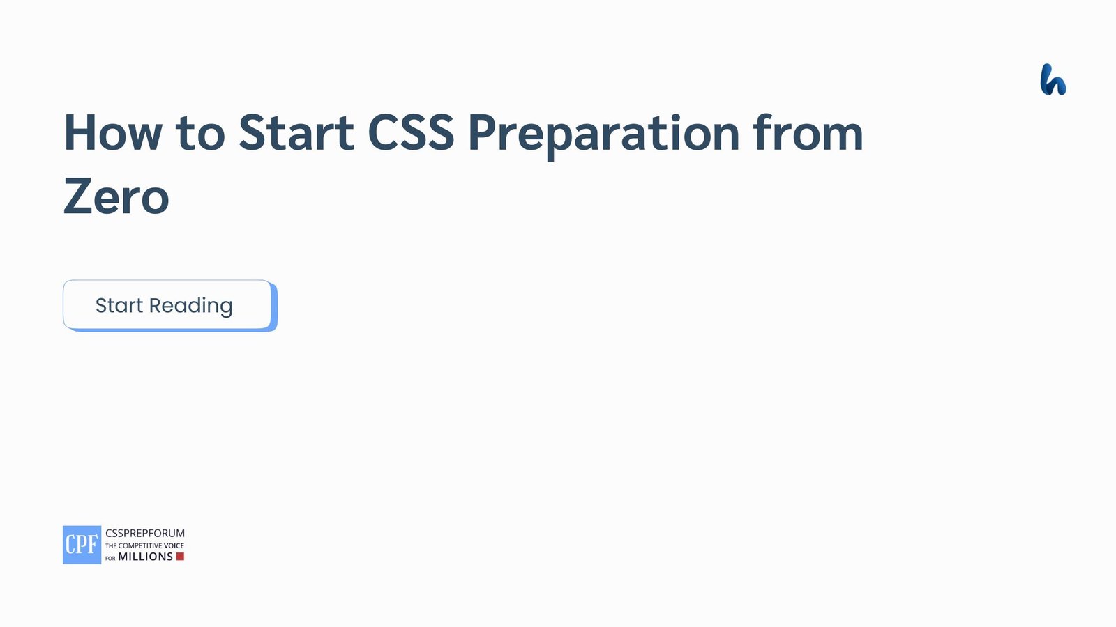 Learn how to start CSS preparation from zero