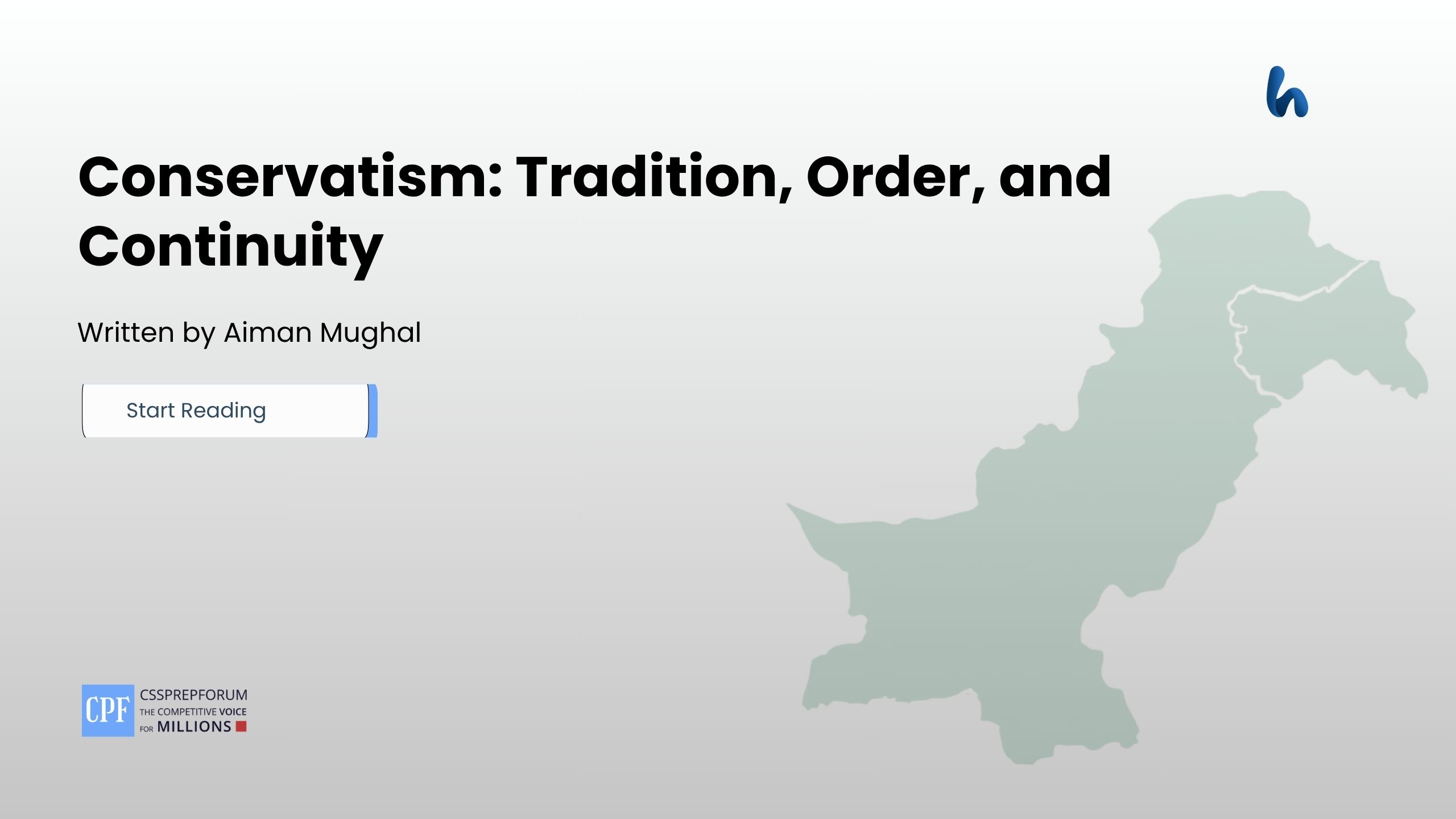 Conservatism: Tradition, Order, and Continuity