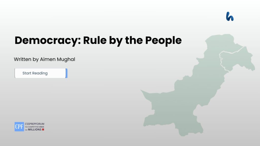 Democracy: Rule by the People