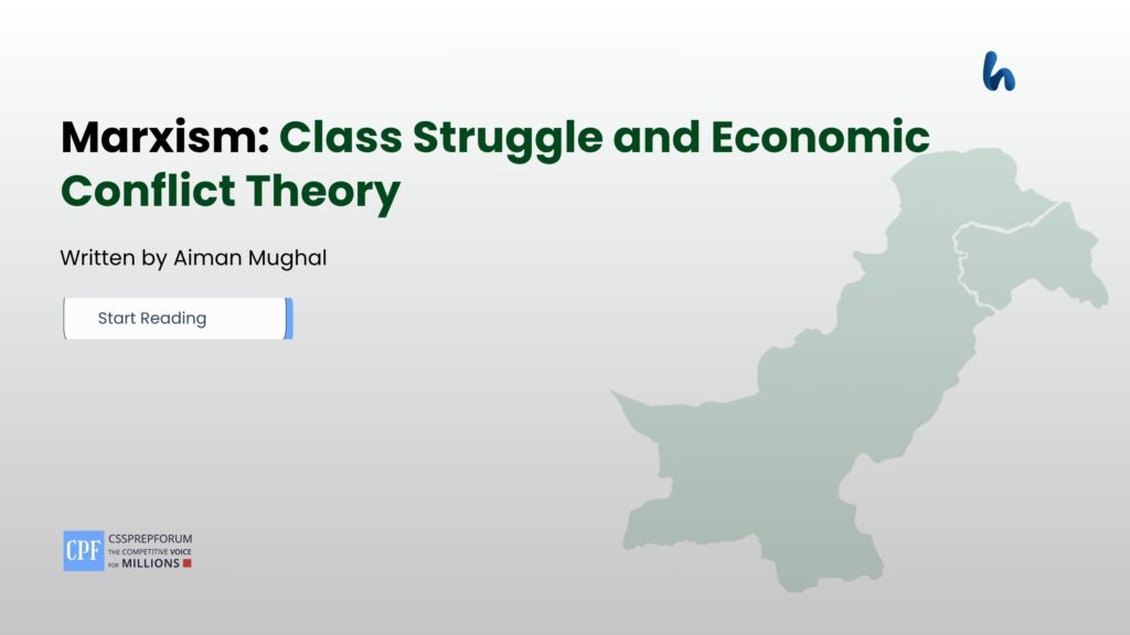 Marxism: Class Struggle and Economic Conflict Theory