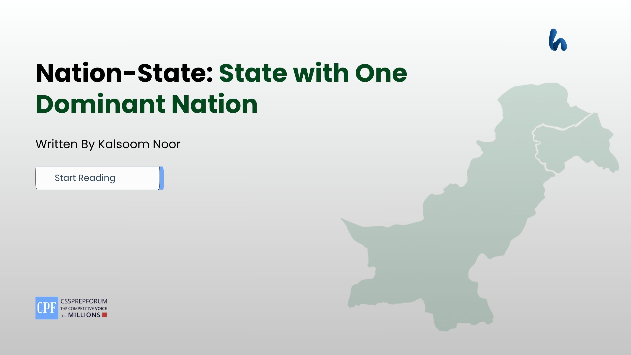 Nation-State: State with One Dominant Nation