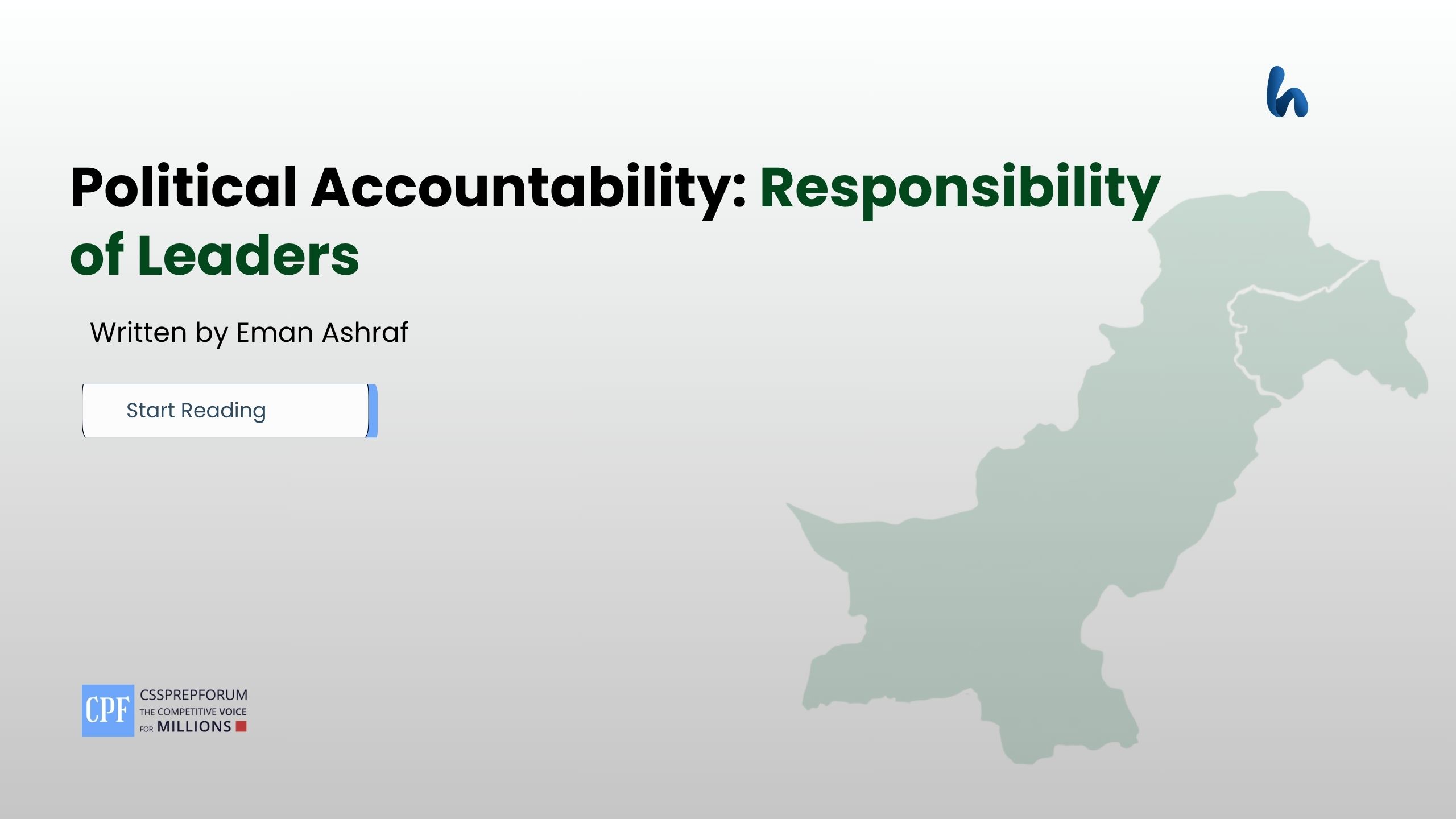 Political Accountability: Responsibility of Leaders