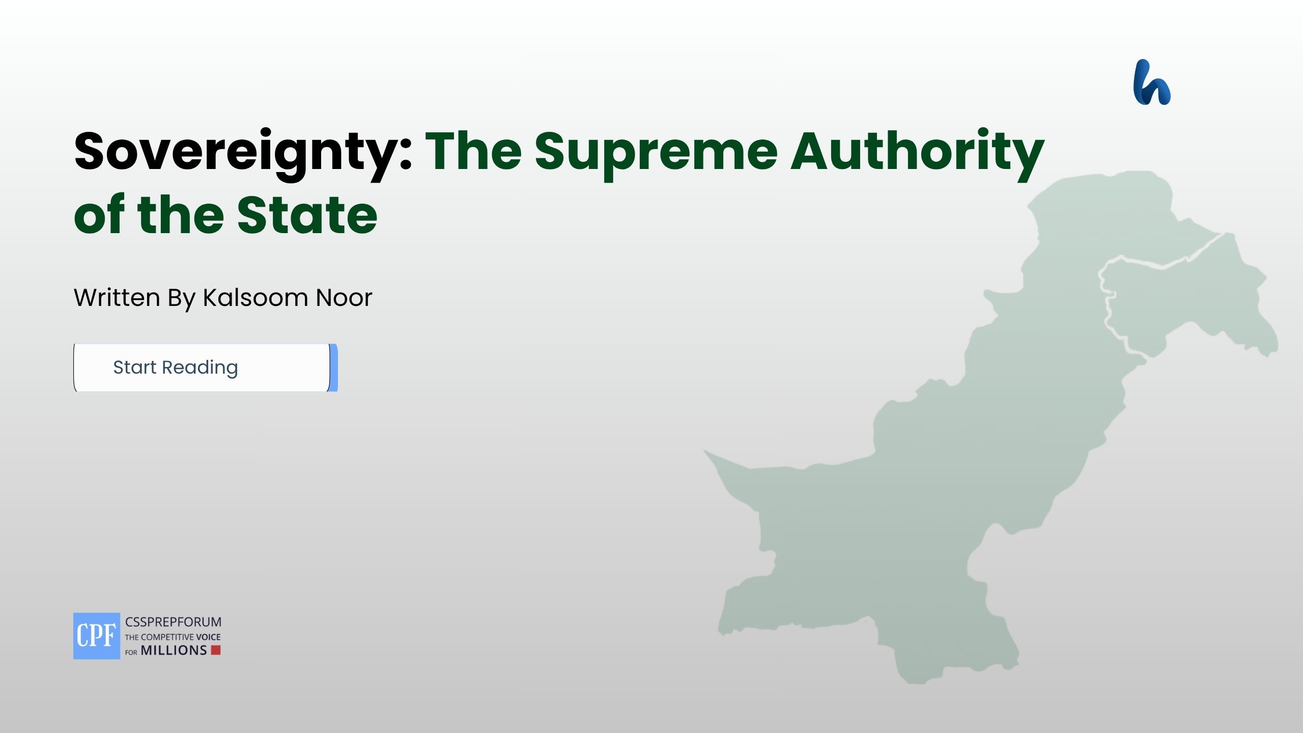 Sovereignty: The Supreme Authority of the State