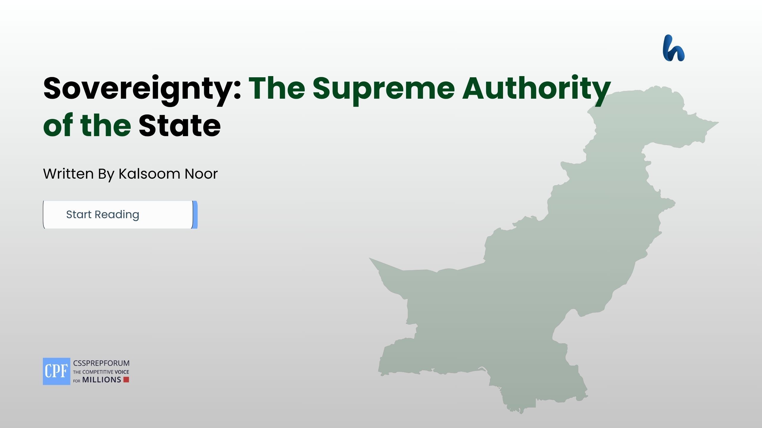 Sovereignty: The Supreme Authority of the State