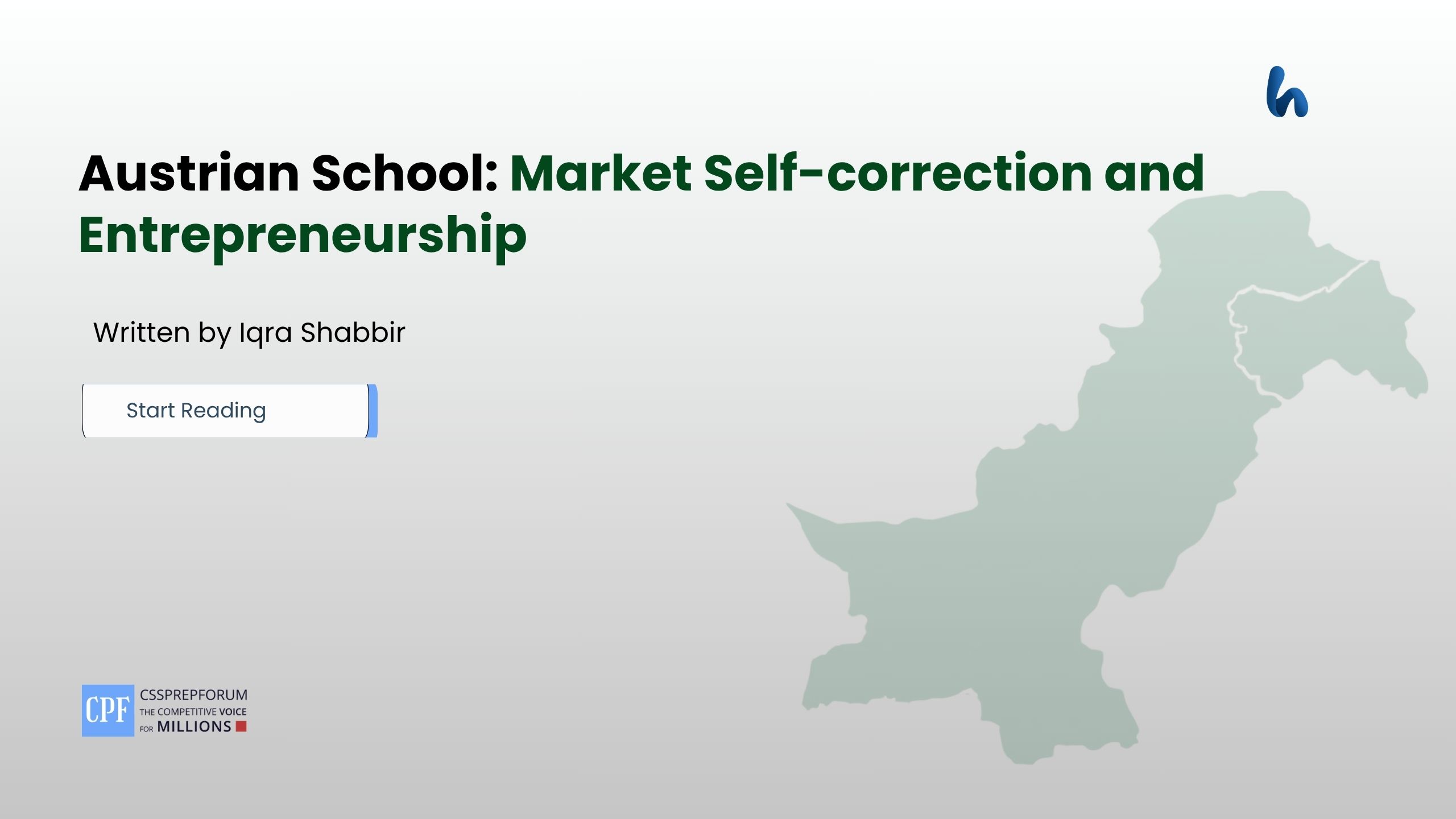 Austrian School: Market Self-correction and Entrepreneurship